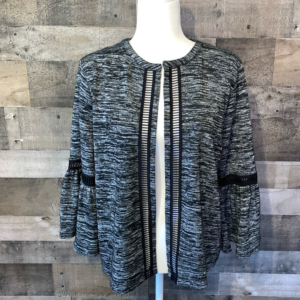 August Silk Open Front Jacket Size M